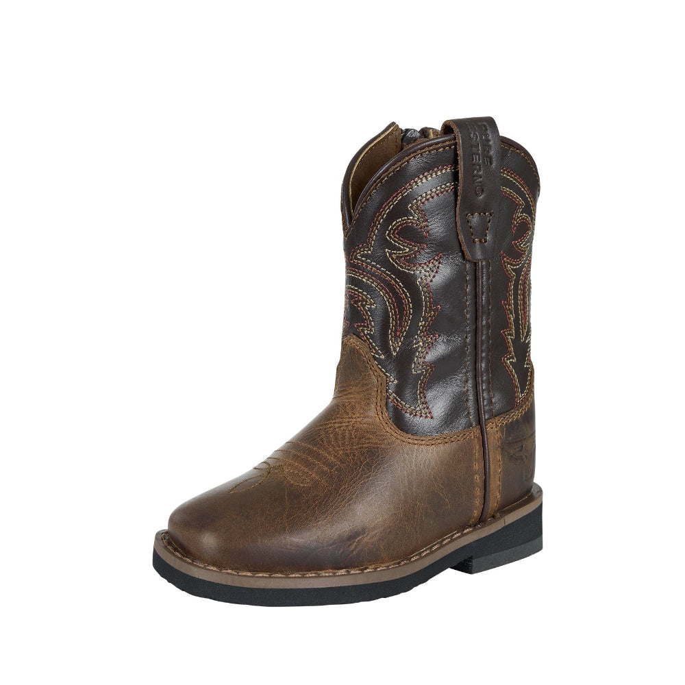 Pure Western Toddlers Boot | Carter | Brown/Choc