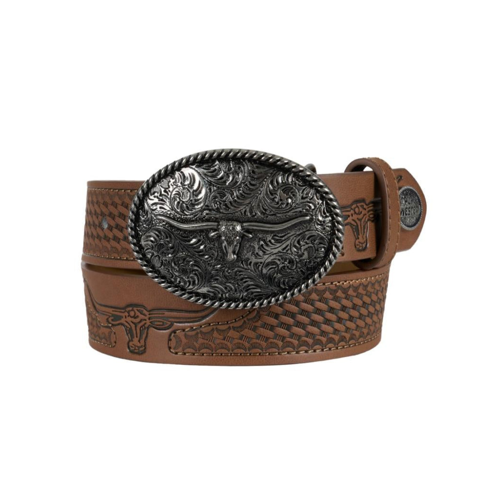 Pure Western Kids Belt | Colson | Tan