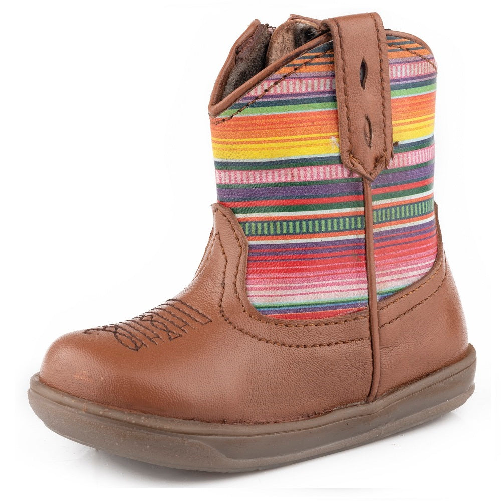Roper Infant Western Boots | Cora Serape | Tan / Serape