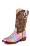 Roper Toddler Boots | Maya | Pink Aztec Glitter / Brown