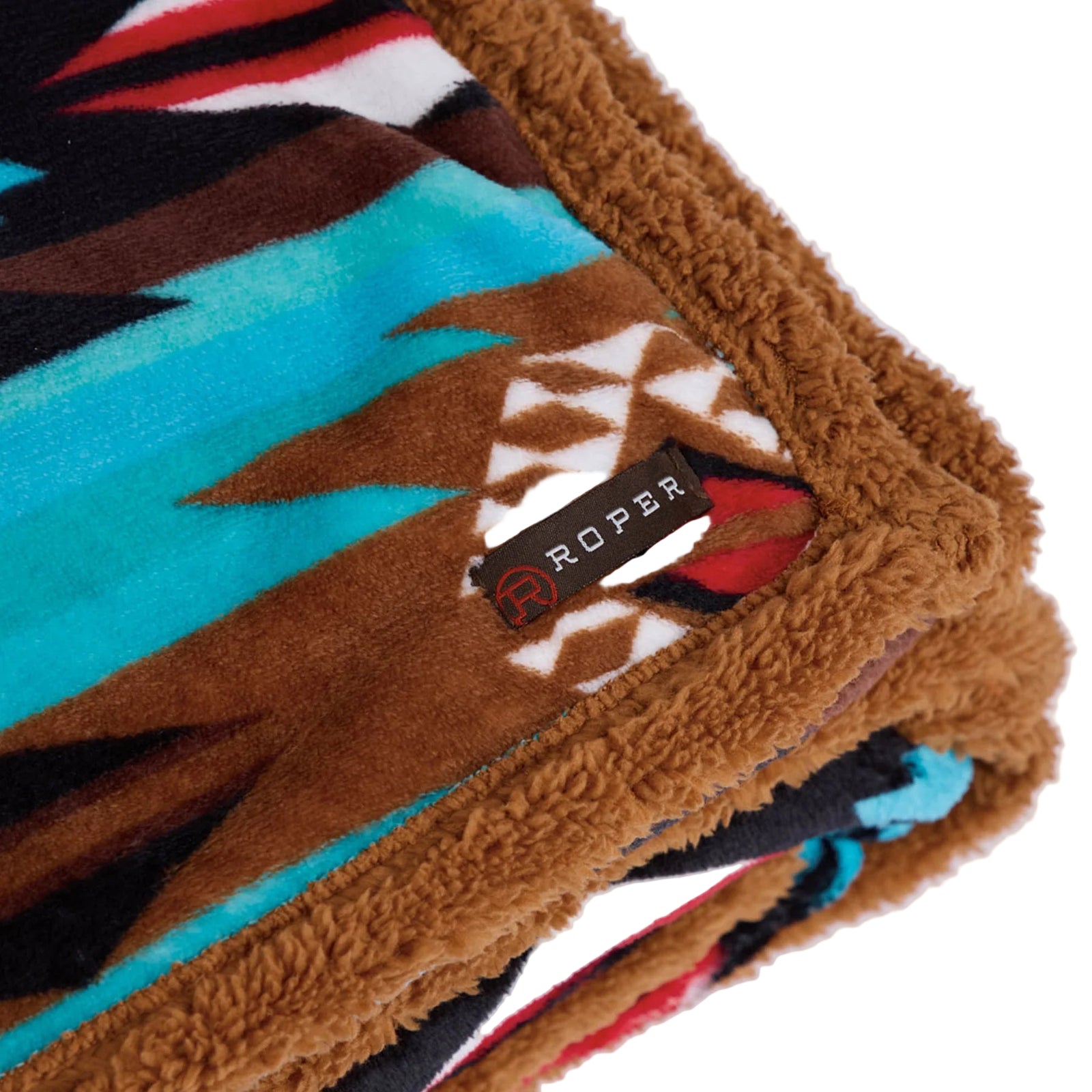 Roper Throw Rug | Aztec Turquoise