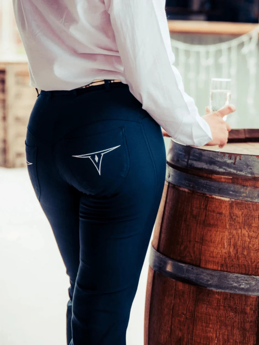 Peter Williams Riding Pants | Roxby Stretch | Navy | Bootleg