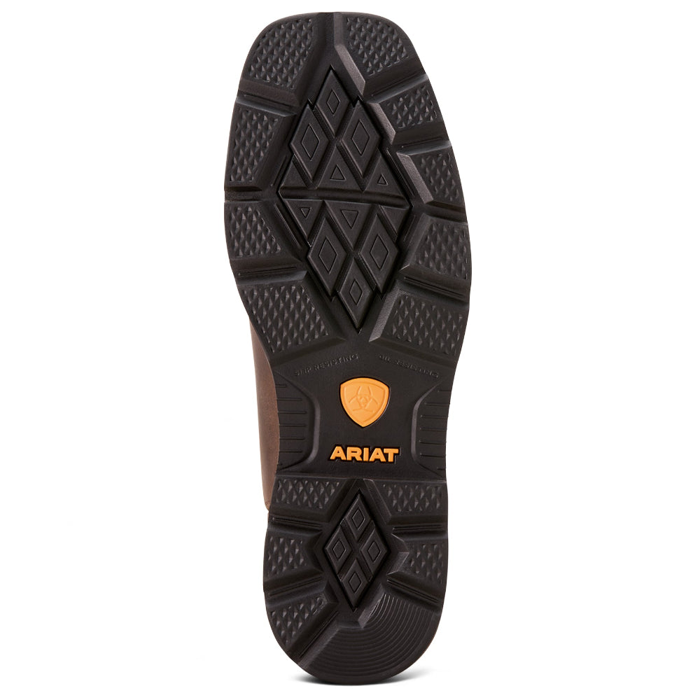 Ariat Mens Western Boots | Goundbreaker Wide Square Toe | Brown