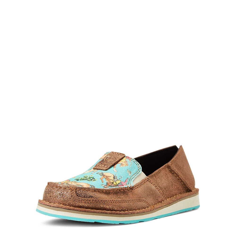 Ariat Womens Cruiser | Copper Metallic / Bucking Turquoise
