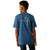 Ariat Boys T-Shirt | Line Frame Hex | Denim Black Heather