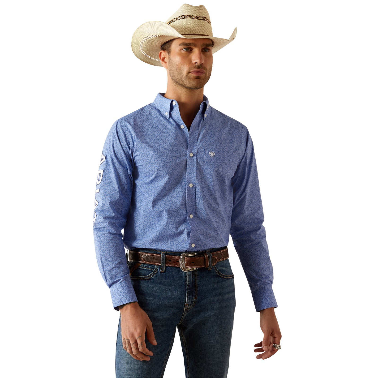 Ariat Mens Shirt | Team Potter | Blue / White