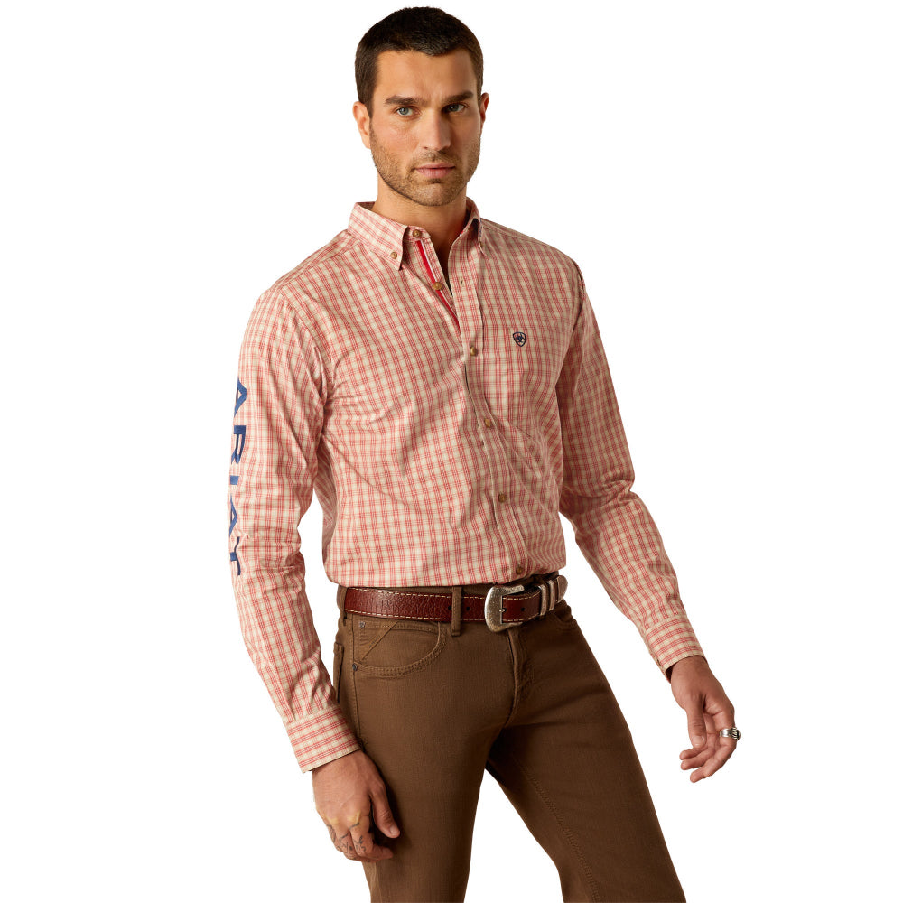 Ariat Mens Shirt | Pro Series Team Packer | Rust / Blue