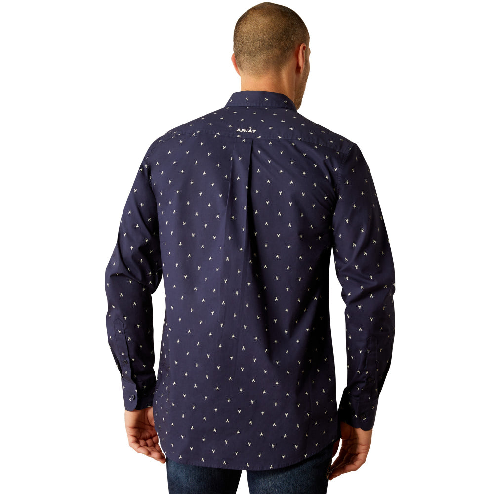 Ariat Mens Shirt | Cordell Fitted | Navy