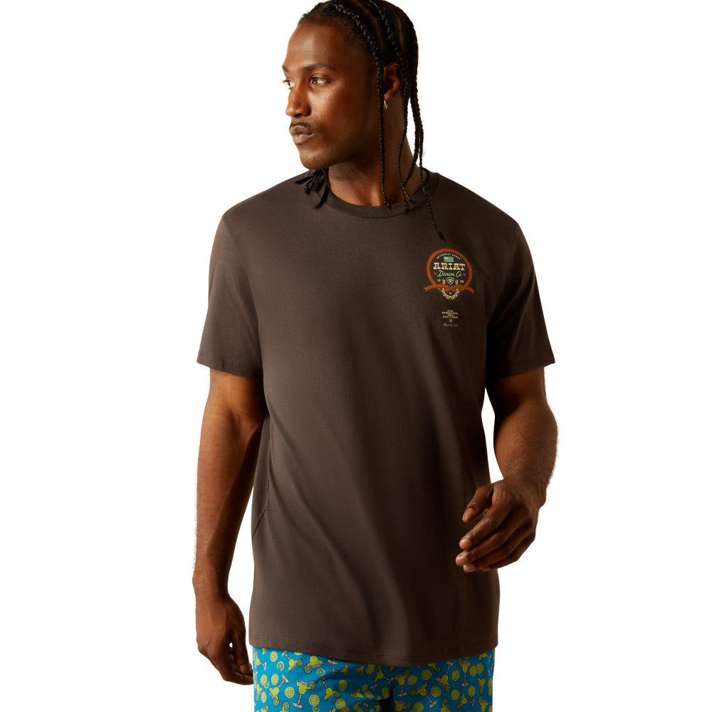 Ariat Mens T-Shirt | Sponsors | Vintage Black