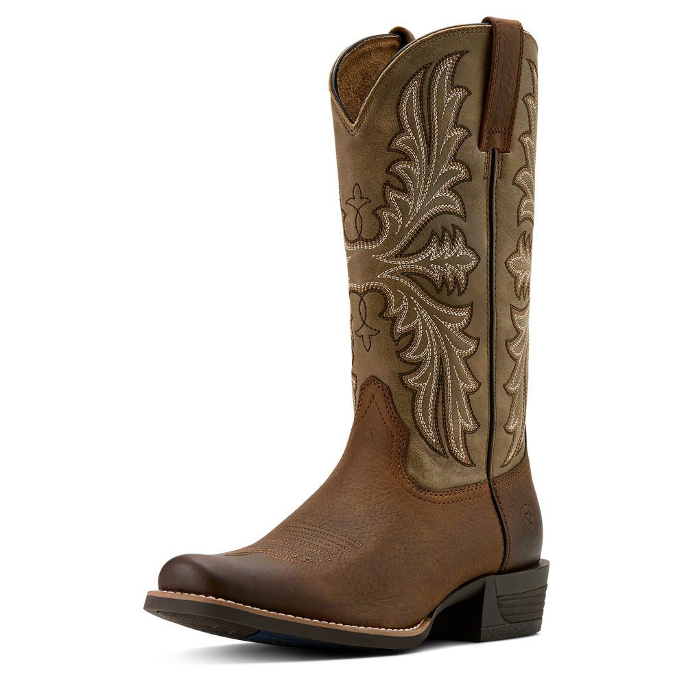Ariat Mens Western Boots | Hustler | Earth / Brown Bomber