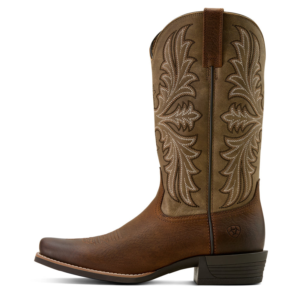 Ariat Mens Western Boots | Hustler | Earth / Brown Bomber