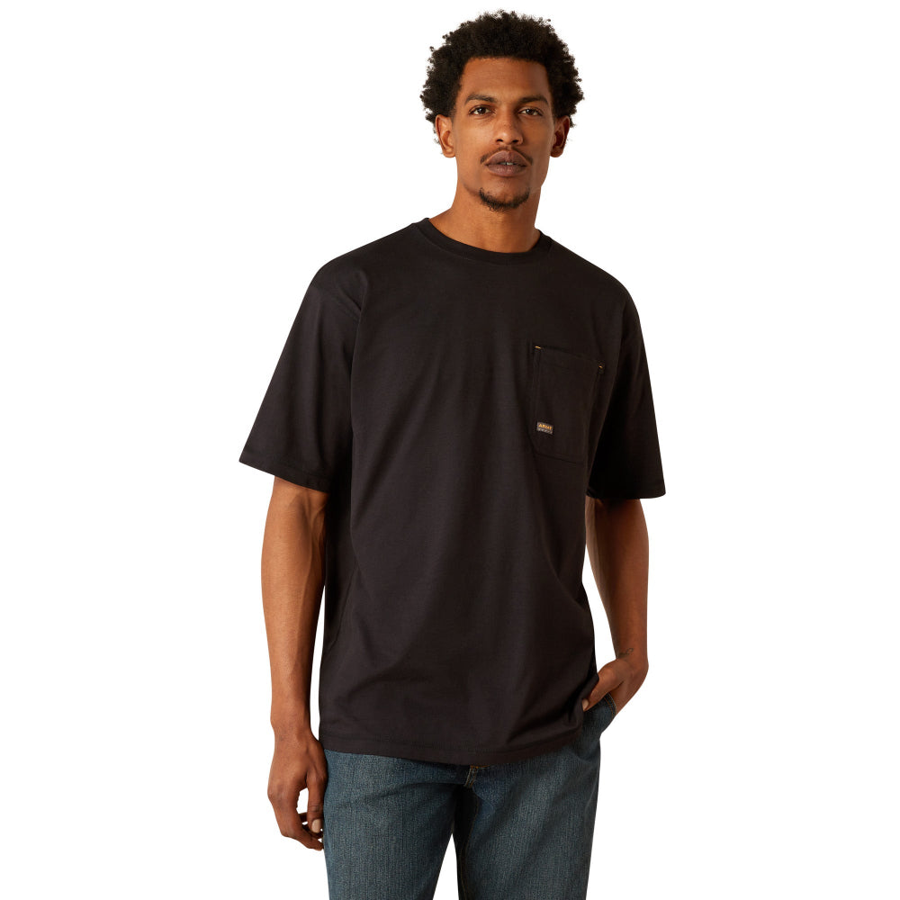 Ariat Mens T-Shirt | Rebar Workman Brickyard | Black