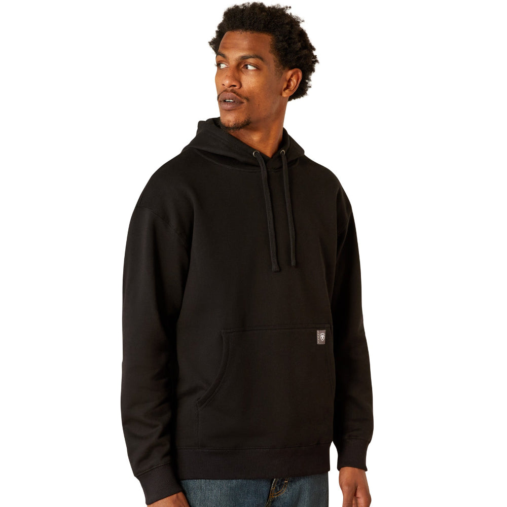 Ariat Mens Hoodie | Rebar Workman Hardhead | Black