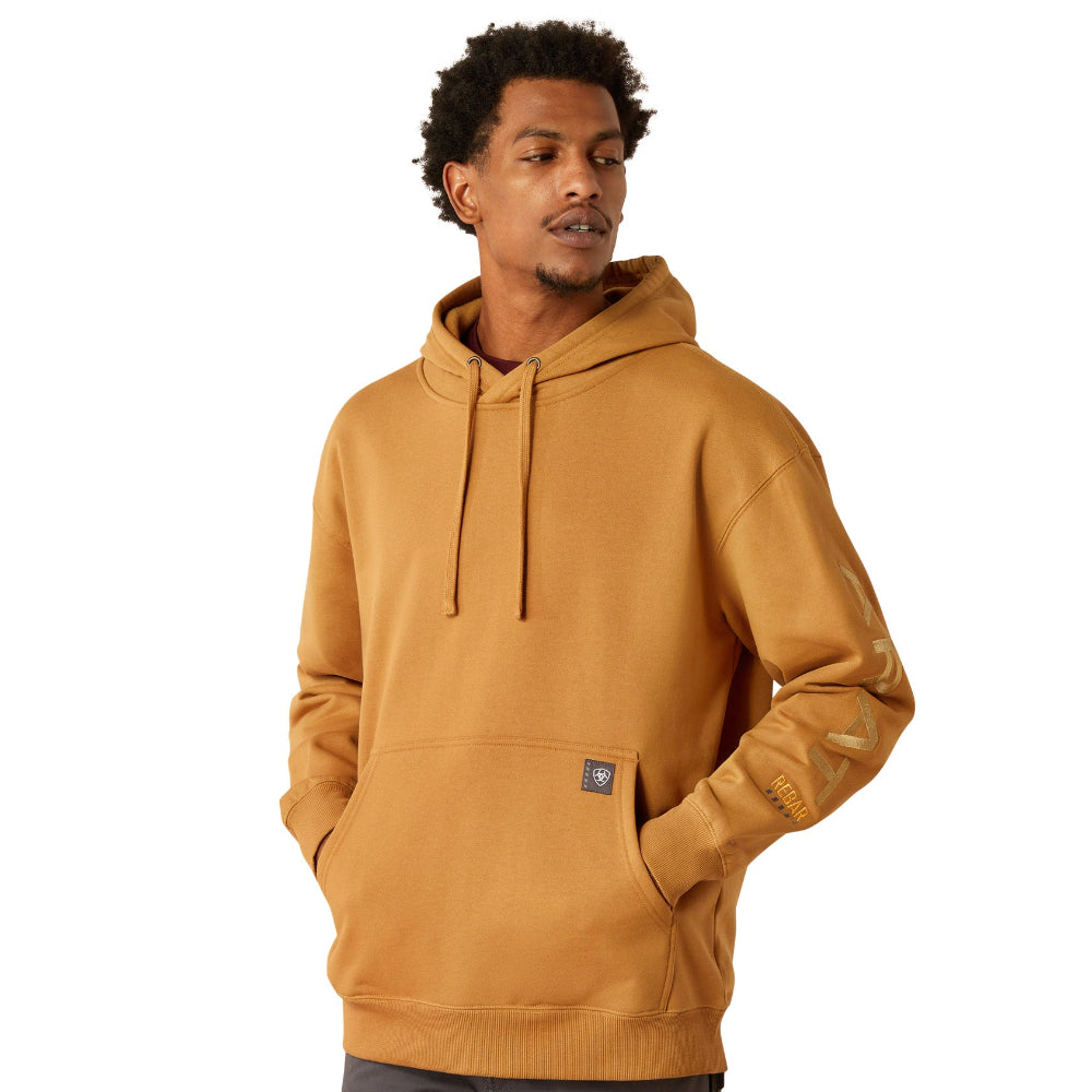 Ariat Mens Hoodie | Rebar Graphic | Bistro / Hemp