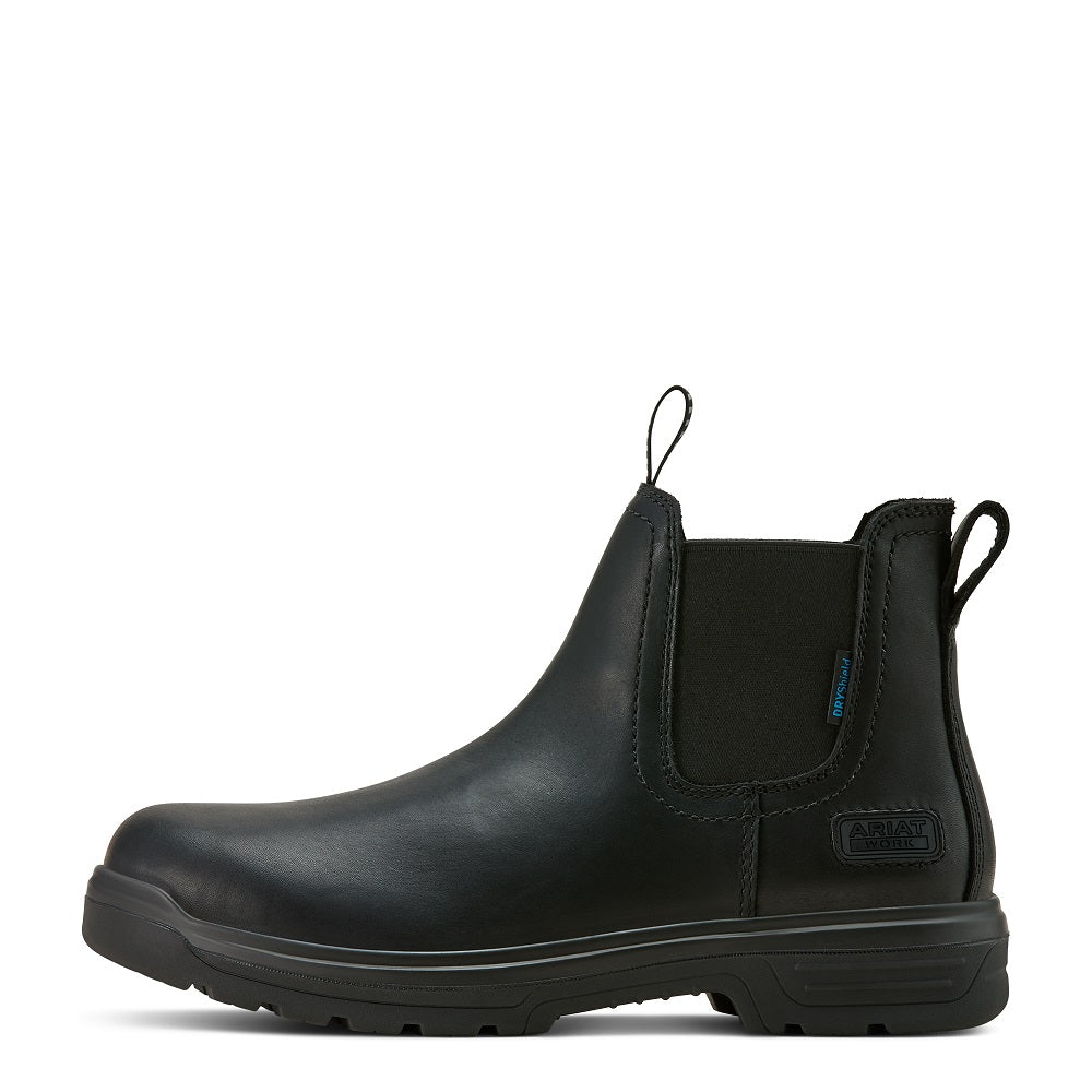 Ariat Mens Work Boots | Turbo Chelsea | H2O | Black