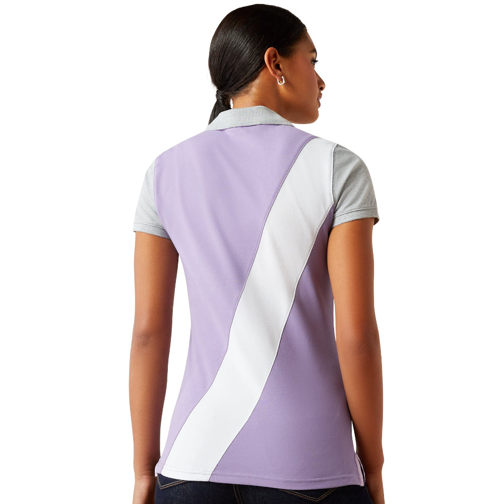 Ariat Womens Polo | Taryn | Chalk Violet / Orchid Bloom