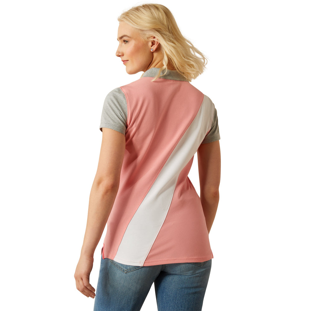 Ariat Womens Polo | Taryn | Flaming Pink / Coral Paradise
