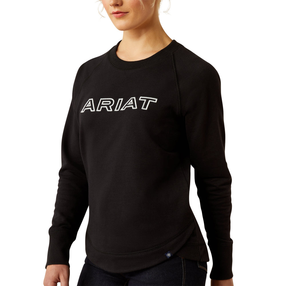 Ariat Womens Sweatshirt | Benicia Team | Black Team