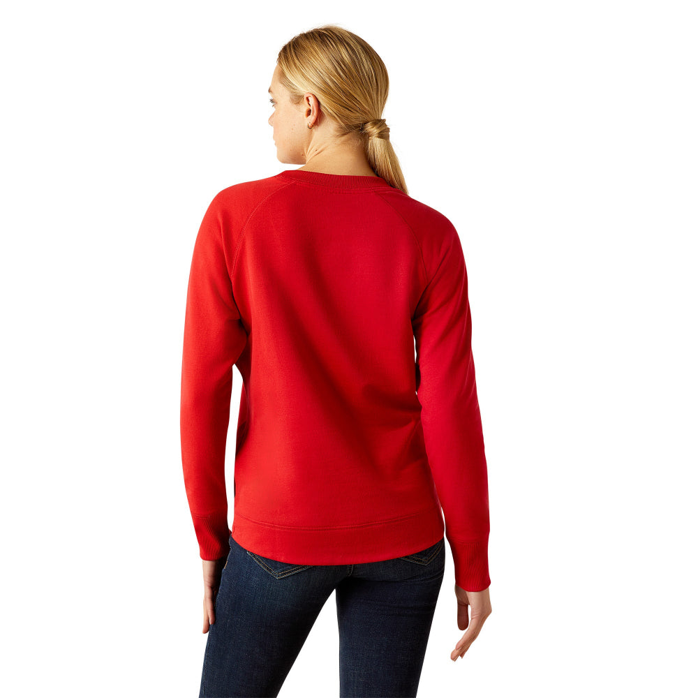 Ariat Womens Sweatshirt | Benicia Team | Red Team