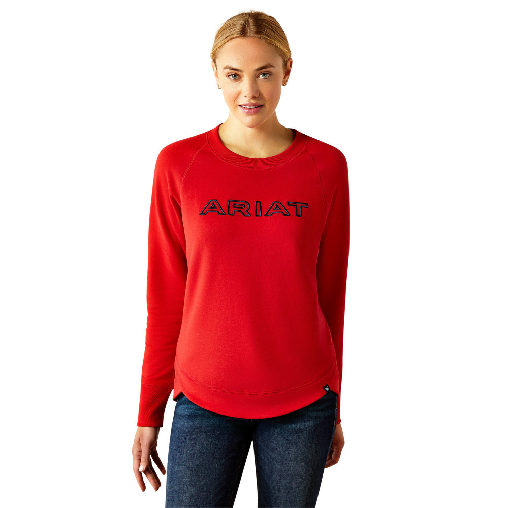 Ariat Womens Sweatshirt | Benicia Team | Red Team
