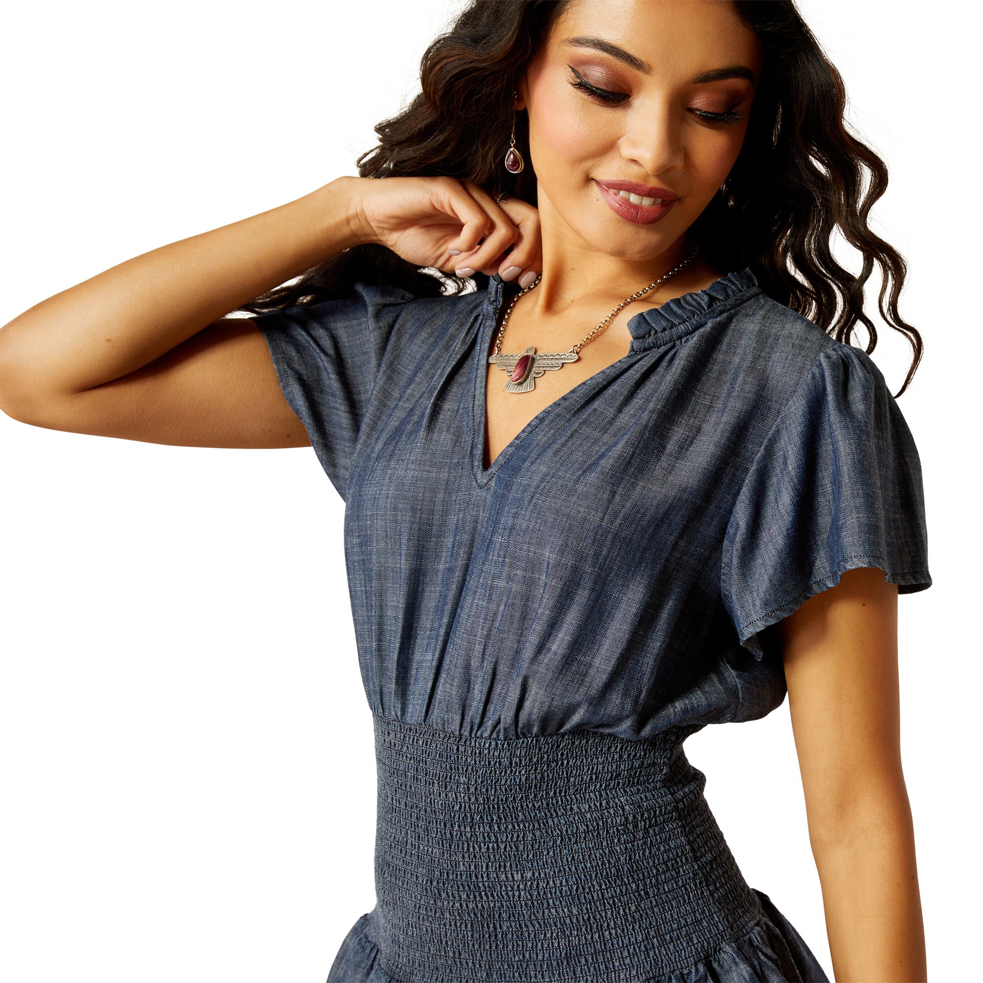 Ariat Dress | Stellar | Medium Blue Chambray