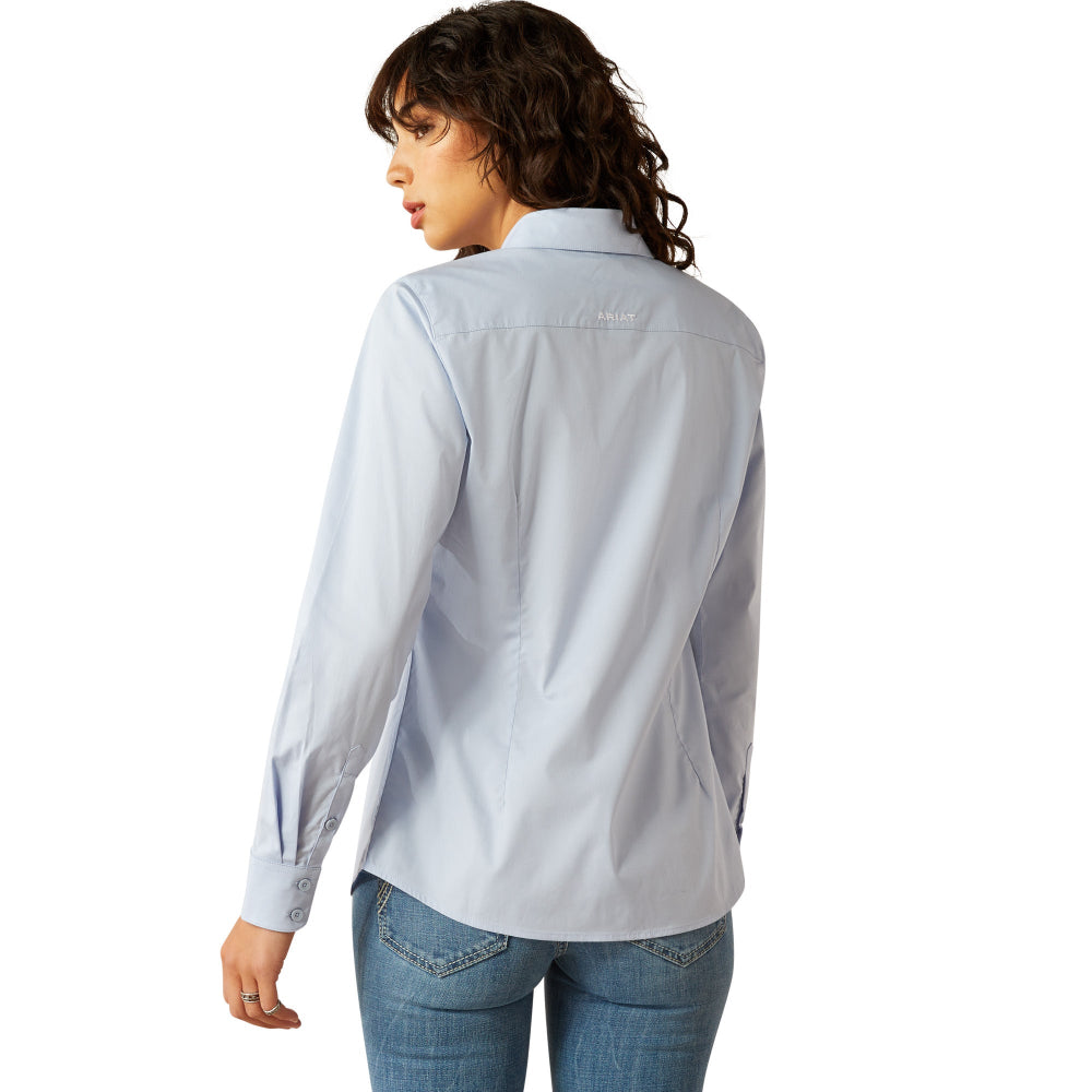 Ariat Womens Shirt | Kirby Wrinkle Resistant Stretch | Kentucky Blue