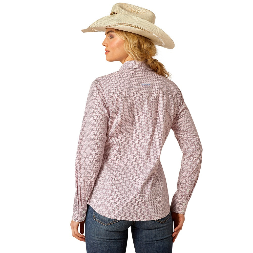 Ariat Womens Shirt | Kirby Wrinkle Resistant Stretch | Finleigh Geo Print