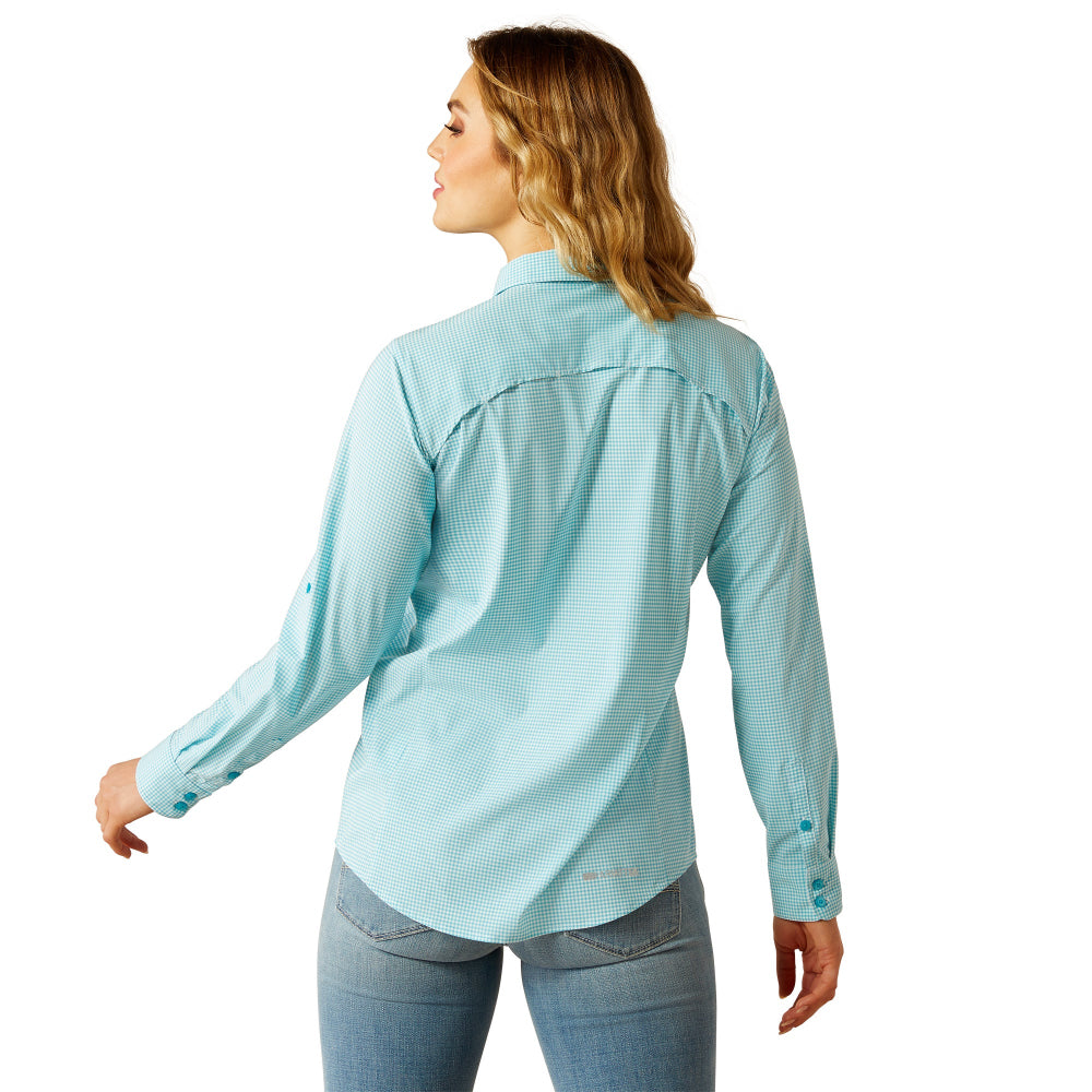 Ariat Womens Shirt | Venttek | Peacock Blue Check