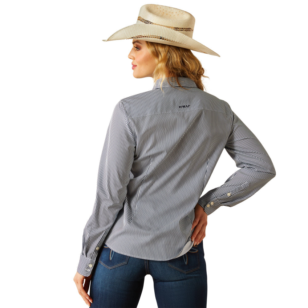 Ariat Womens Shirt | Kirby Pro | Black Iris Stripe