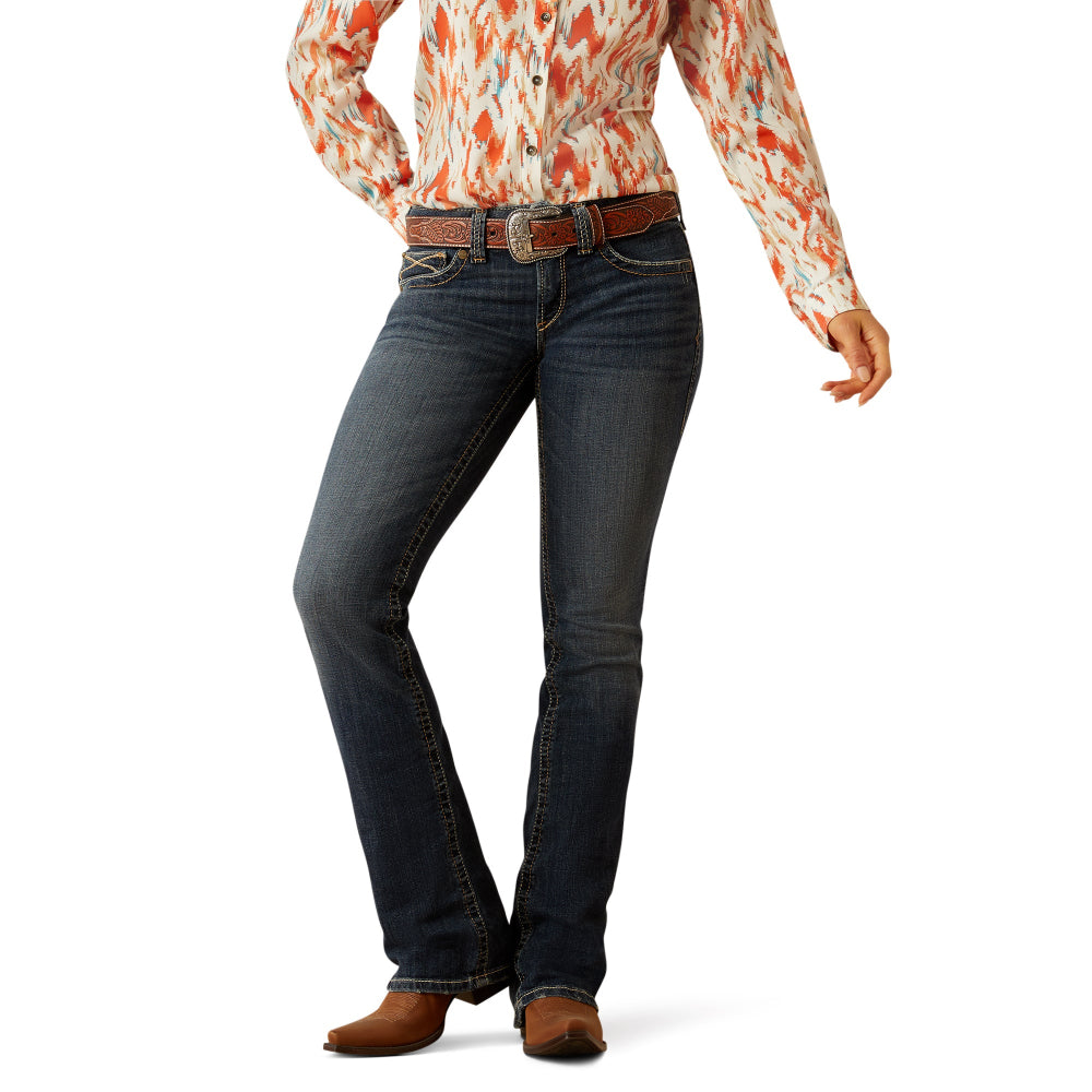 Ariat Womens Jeans | Lilla Missouri | Mid Rise Boot Cut | Regular Leg