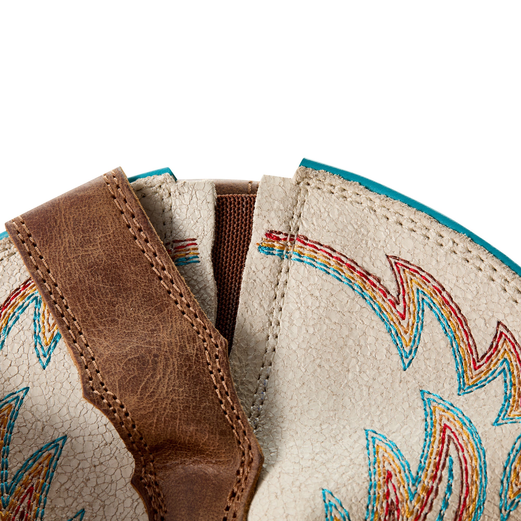 Ariat Womens Western Boots | Round Up W Toe Stretchfit | Sandstorm / Distressed Ivory