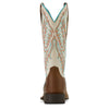 Ariat Womens Western Boots | Round Up W Toe Stretchfit | Sandstorm / Distressed Ivory