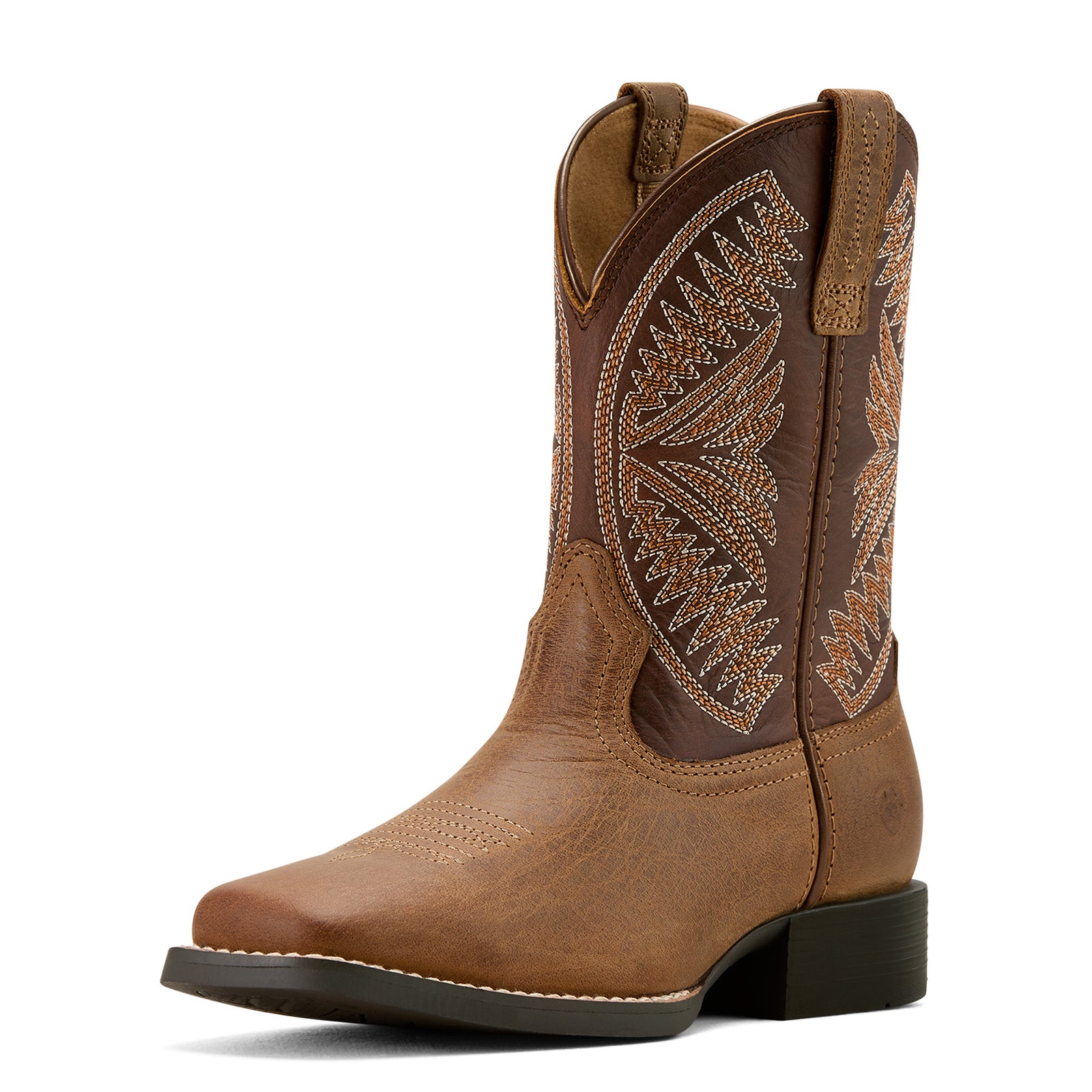 Ariat Youth Western Boots | Ruidoso | Pearl / Chocolate Brown