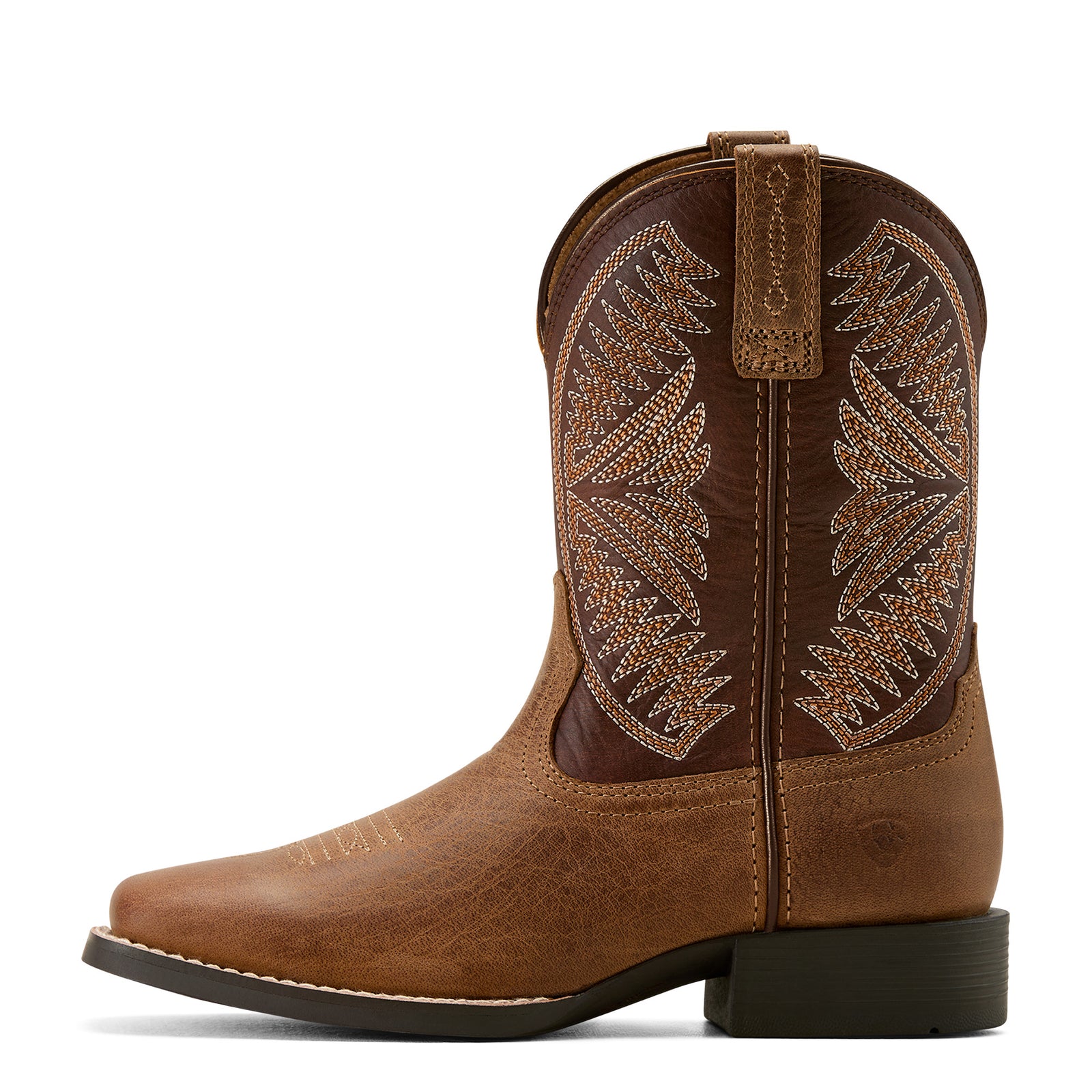 Ariat Youth Western Boots | Ruidoso | Pearl / Chocolate Brown