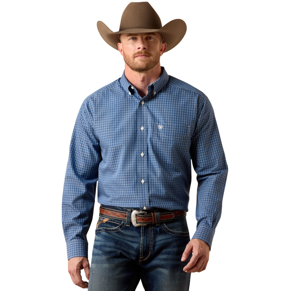 Ariat Mens Shirt | Wrinkle Free Canyon | Ensign Blue