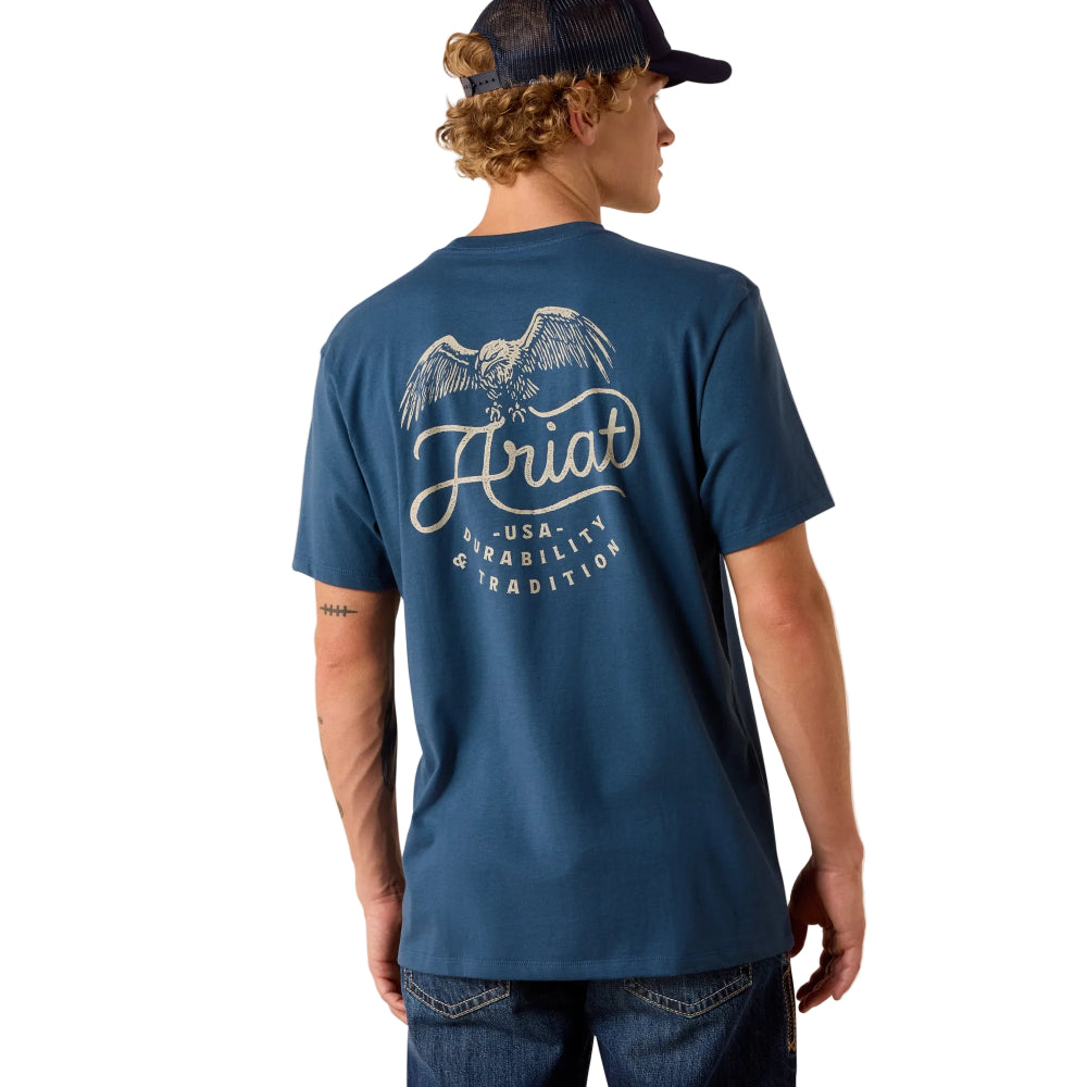 Ariat Mens T-Shirt | Drop Down Eagle | Key Largo