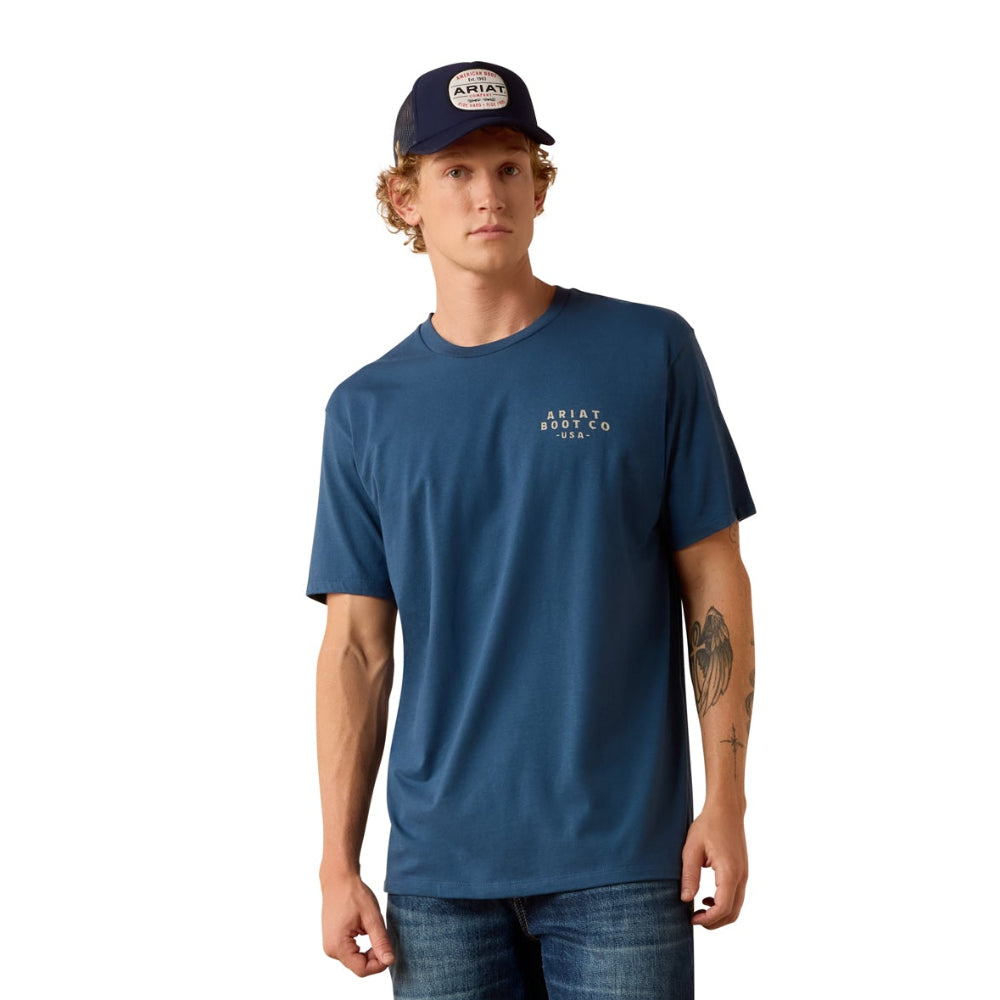 Ariat Mens T-Shirt | Drop Down Eagle | Key Largo