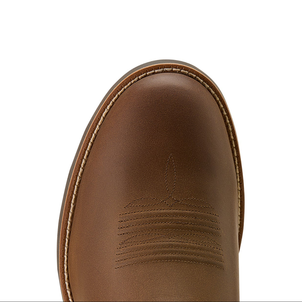 Ariat Mens Western Boots | Sport Stratten W Toe | Distressed Brown