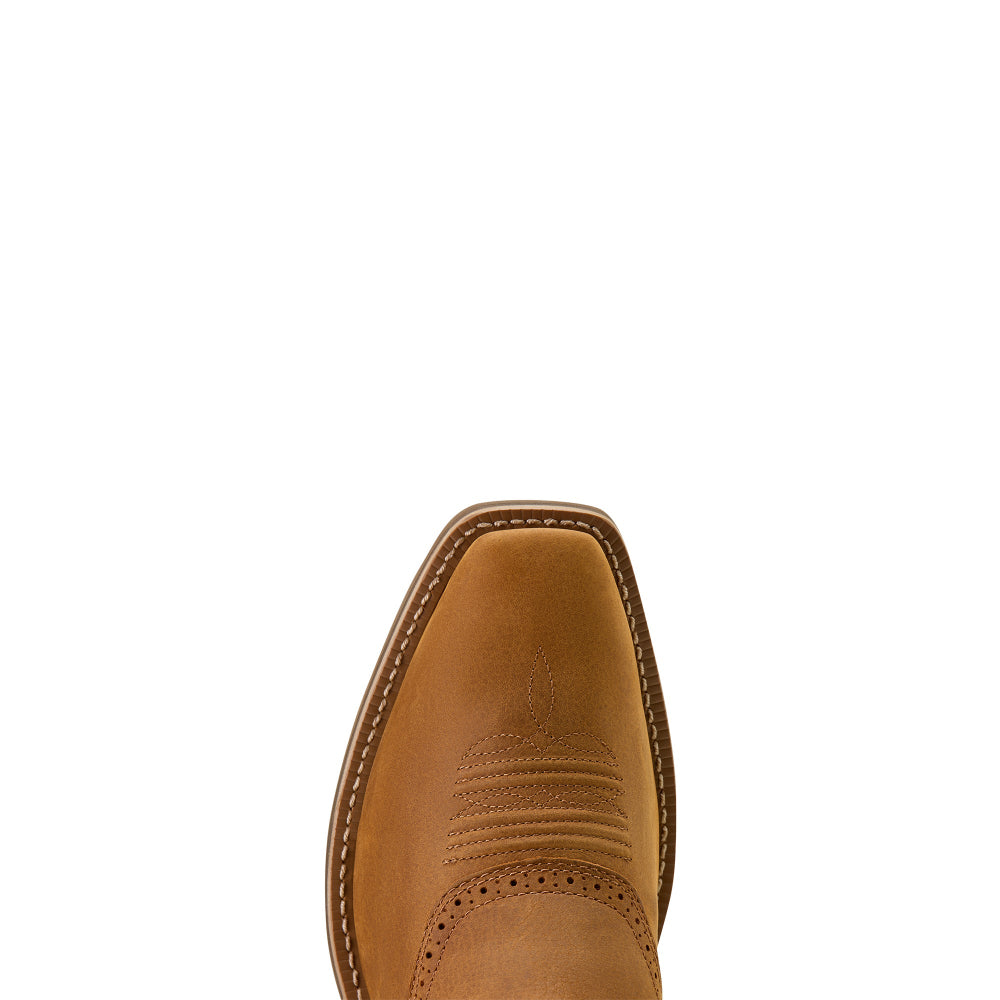 Ariat Mens Western Boots | Heritage Roughstock | Status Brown / Chocolate Smoke
