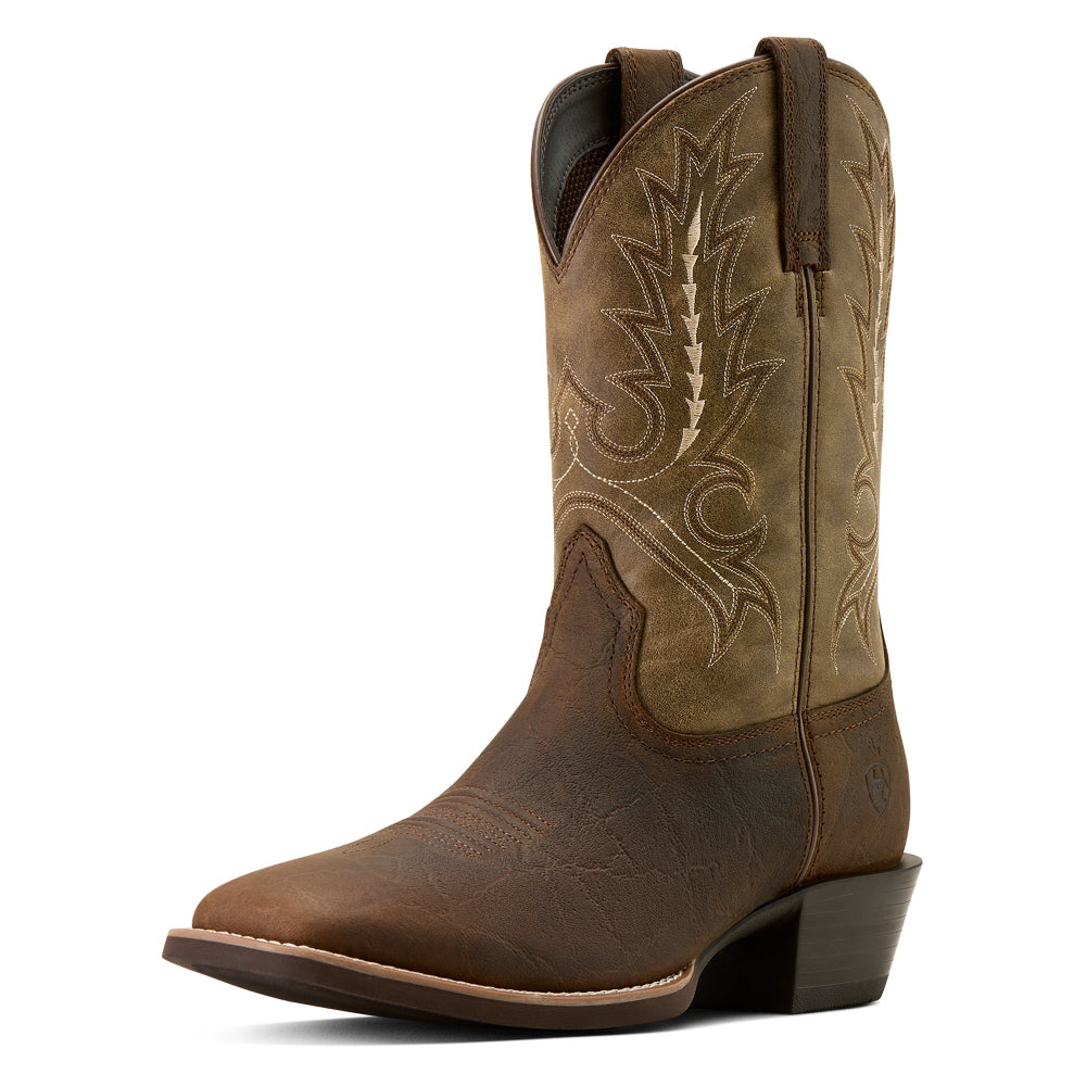 Ariat Mens Western Boots | Sport Outfitter WST | Tan Elephant Print / Driftwood Tan