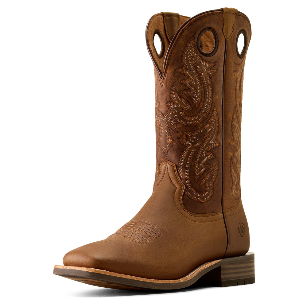 Ariat Mens Boots | Highland Toughstock | Distressed Brown / Tack Room Brown