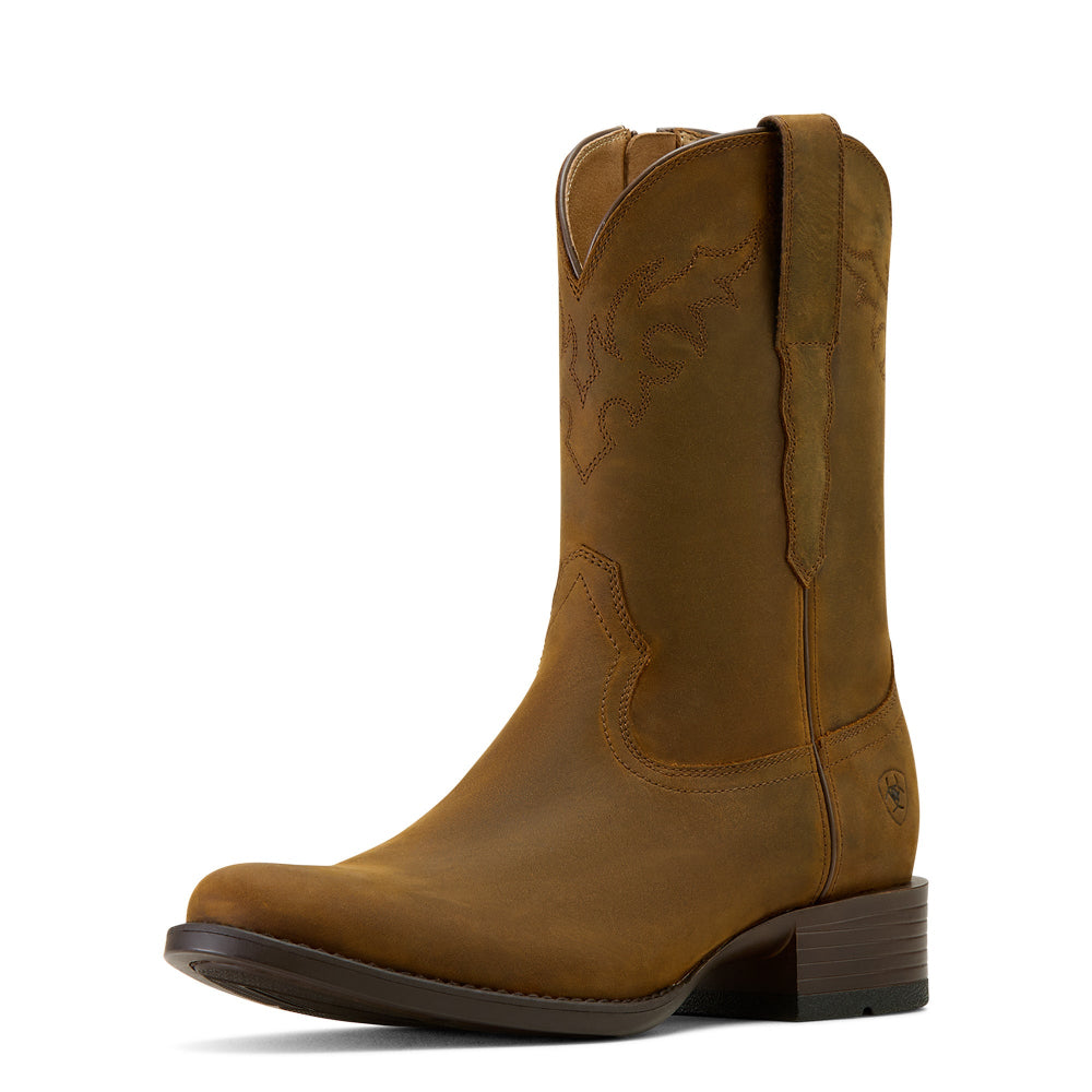 Ariat Mens Western Boots | Sonoro Roper | Distressed Brown