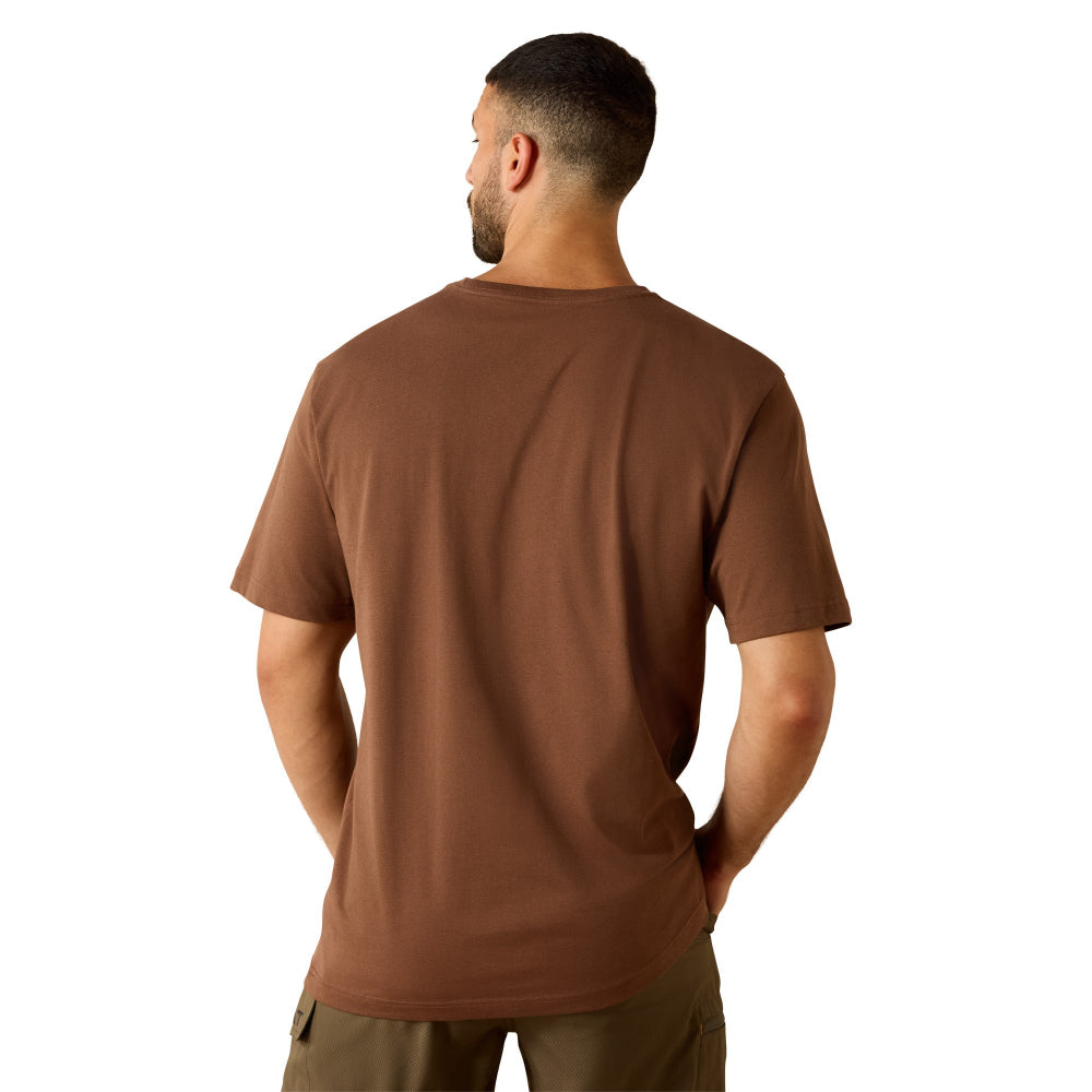Ariat Mens T-Shirt | Cotton Strong Duct Logo | Pinecone