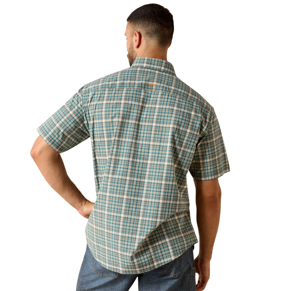 Ariat Mens Workshirt | Rebar Made Tough | Teal