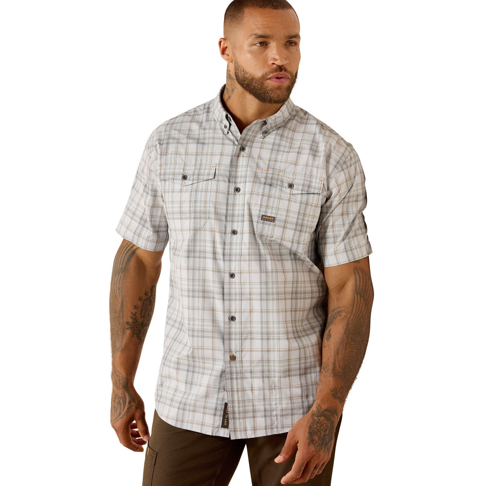 Ariat Mens Workshirt | Rebar Made Tough Venttek | Micro Chip