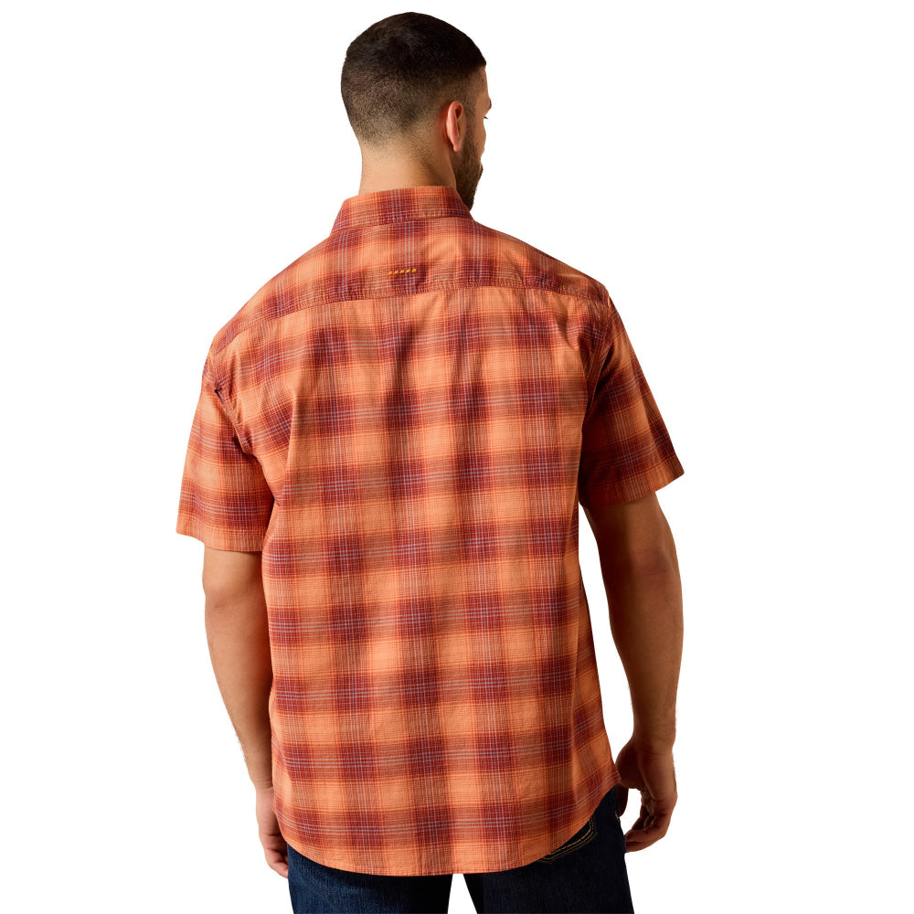 Ariat Mens Workshirt | Rebar Made Tough | Sunset Orange