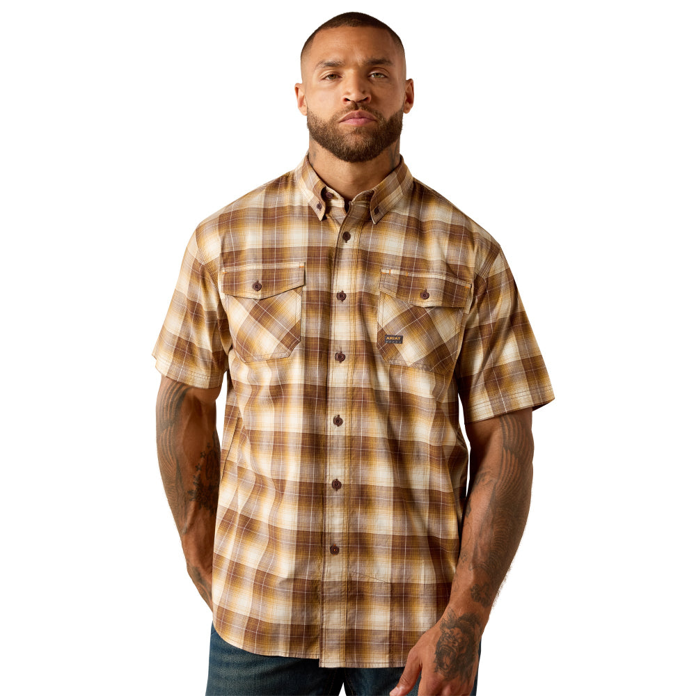 Ariat Mens Workshirt | Rebar Made Tough | Wood Thrush