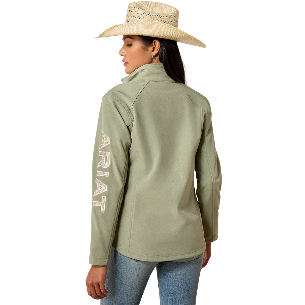 Ariat Womens Jacket | Logo Softshell | Sea Spray