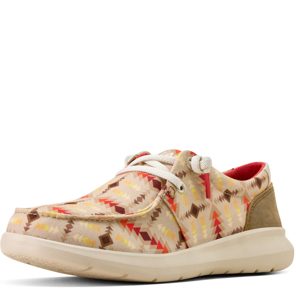 ARIAT WOMENS SHOE | HILO | BLANKET PRINT BROWN BOMBER