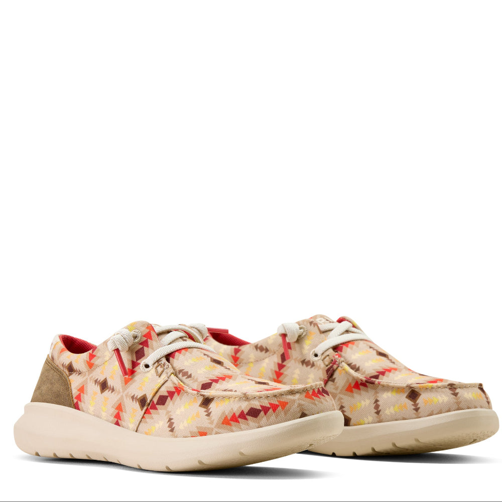 ARIAT WOMENS SHOE | HILO | BLANKET PRINT BROWN BOMBER